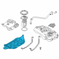 OEM 2021 Jeep Compass SKIDPLATE-Fuel Tank Diagram - 52029928AB