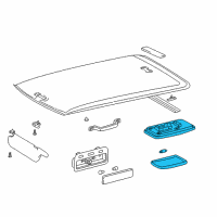 OEM 1999 Toyota RAV4 Dome Lights Diagram - 8124012010B0