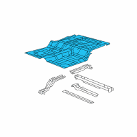 OEM Jeep Wrangler Pan-Rear Floor Diagram - 68263396AA