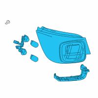 OEM 2016 Chevrolet Malibu Limited Tail Lamp Assembly Diagram - 23294318