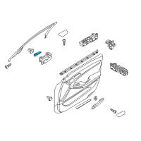 OEM Hyundai Genesis Lamp Assembly-Door Inside Handle Mood, LH Diagram - 92636-B1000