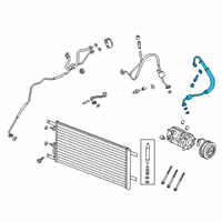 OEM Ford Suction Line Diagram - HC3Z-19867-A