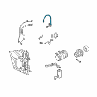 OEM Chrysler PT Cruiser Line-A/C Discharge Diagram - 5058000AD