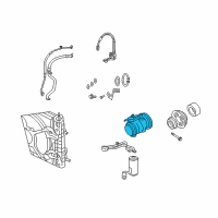 OEM 2003 Chrysler PT Cruiser COMPRES0R-Air Conditioning Diagram - 5058033AC