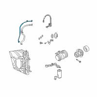 OEM Chrysler PT Cruiser Line-A/C Liquid Diagram - 5058002AF