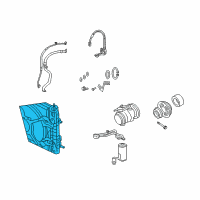 OEM 2003 Chrysler PT Cruiser CONDENSER-Air Conditioning Diagram - 5096191AC