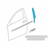 OEM 2016 Chevrolet Cruze Limited Applique Diagram - 95090575