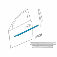 OEM 2016 Chevrolet Cruze Belt Weatherstrip Diagram - 95242710