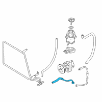 OEM 1997 BMW Z3 Return Pipe Diagram - 32-41-1-093-761