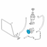 OEM 2001 BMW 330Ci Pulley Diagram - 32-42-1-740-858