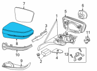 OEM 2021 BMW 840i COVER CAP CARBON, LEFT Diagram - 51-16-7-497-061