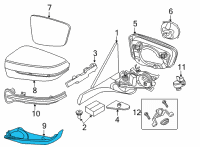 OEM 2020 BMW M8 Housing Lower Section, Right Diagram - 51-16-7-418-818