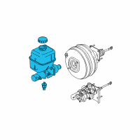 OEM 2010 Ford F-350 Super Duty Master Cylinder Diagram - 8C3Z-2140-DB