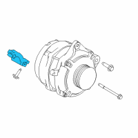 OEM Nissan Bracket-Alternator Diagram - 11710-EZ40A