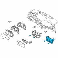 OEM 2017 Hyundai Elantra Heater Control Assembly Diagram - 97250-F2231-BLH