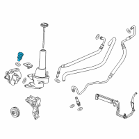 OEM 2011 Chevrolet Silverado 3500 HD Fitting-P/S Pump Diagram - 25924191