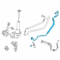 OEM 2018 Chevrolet Silverado 3500 HD Pressure Hose Diagram - 84032007