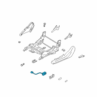 OEM 1999 Chrysler Sebring Bezel-Power Seat Diagram - MR140159