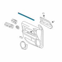 OEM 2016 Jeep Compass WEATHERSTRIP-Front Door Belt Diagram - 5074654AD