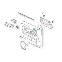 OEM 2007 Dodge Caliber Handle-Inside Remote Control Diagram - 1DC19SZ0AB