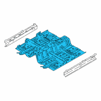 OEM 2021 Hyundai Kona Panel Assembly-Floor, Ctr Diagram - 65100-J9000