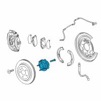 OEM Cadillac CT6 Hub & Bearing Diagram - 13512894