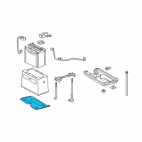 OEM 2013 Lexus IS350 Support, Battery Tray Diagram - 74433-53031