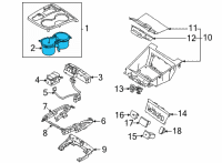 OEM 2022 Hyundai Tucson CUP HOLDER ASSY Diagram - 84670-N9100-NNB