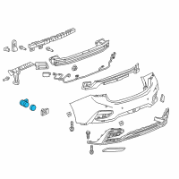 OEM Chevrolet Equinox Reverse Sensor Diagram - 23370671