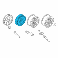 OEM 2022 Lincoln Nautilus Wheel, Spare Diagram - FT4Z-1015-A