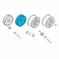 OEM 2016 Ford Edge Wheel, Spare Diagram - FT4Z-1015-A