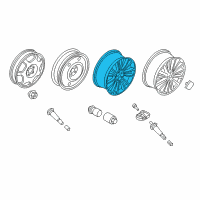 OEM 2019 Lincoln Continental Wheel, Alloy Diagram - GD9Z-1007-B