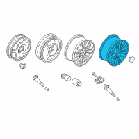 OEM 2018 Lincoln Continental Wheel, Alloy Diagram - GD9Z-1007-C