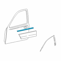 OEM Ford Taurus X Belt Weatherstrip Diagram - 6F9Z-7421453-AA