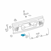 OEM 2015 Lexus LX570 Hinge Assembly, Tail GAT Diagram - 66120-60021