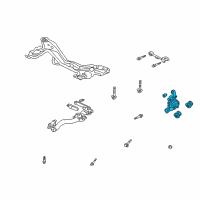 OEM 2005 Honda CR-V Knuckle, Left Rear (Abs) Diagram - 52215-S9A-800