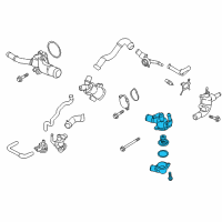 OEM 2018 Ford C-Max Thermostat Unit Diagram - DS7Z-8A586-D