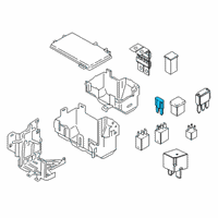 OEM 2021 Ford Bronco Maxi Fuse Diagram - DG9Z-14526-UA