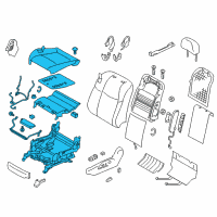 OEM 2012 Infiniti M35h Cushion Assembly - Front Seat Diagram - 87350-1MA0B