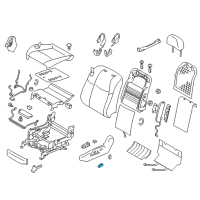 OEM Infiniti M35h Front Seat Slide Switch Knob, Left Diagram - 87062-1MA0B