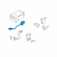 OEM Pontiac Montana Front Oxygen Sensor Diagram - 12597878