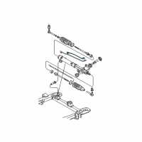 OEM 2005 Pontiac Grand Prix Pipe Kit, Steering Gear(Short) Diagram - 26031076