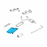 OEM 1998 Dodge B3500 Shield-Heat Diagram - 55347450AD