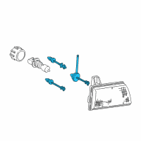 OEM Ford E-350 Econoline Headlight Screws Diagram - F2DZ13032B