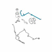 OEM 2009 Kia Sorento Hose Assembly-Power Steering Oil Pressure Diagram - 575103E200