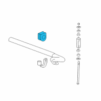 OEM Chevrolet Silverado 3500 HD Insulator-Front Stabilizer Shaft Diagram - 15135385