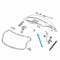 OEM 2019 Chevrolet Impala Support Strut Diagram - 20998171