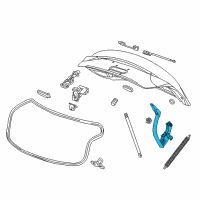 OEM 2017 Chevrolet Impala Hinge Diagram - 23469623