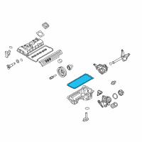 OEM 2006 BMW 330i Oil Pan Gasket Diagram - 11-13-7-548-031