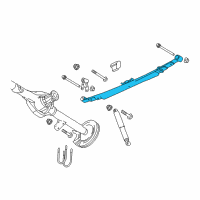 OEM 2011 Ram 2500 Rear Leaf Spring Diagram - 4670448AA